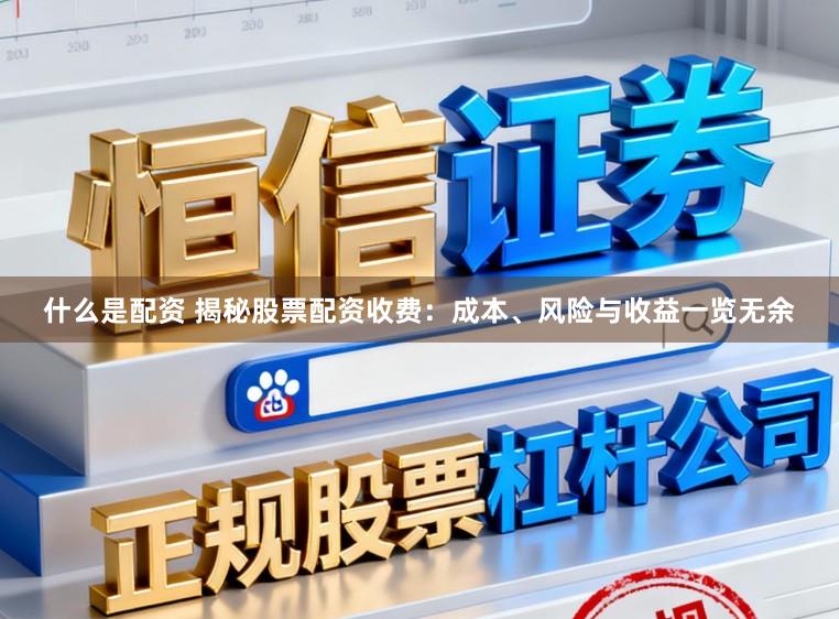 什么是配资 揭秘股票配资收费：成本、风险与收益一览无余
